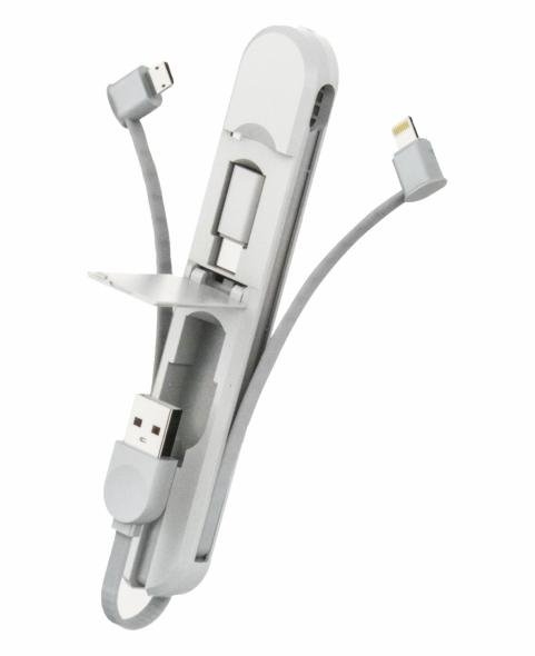 Cable De Carga Rápida Tipo C Blanco 3 En 1 LDNIO 3,8 A