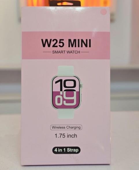 Reloj inteligente W 25 mini 42mm | 4 straps | Premium finish | Dual touch