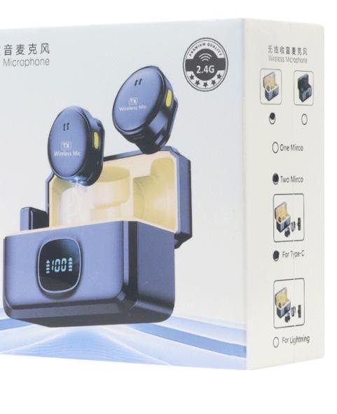 MICROFONOS DE SOLAPA TIPO C 2.4G X2 – F31-TC-2