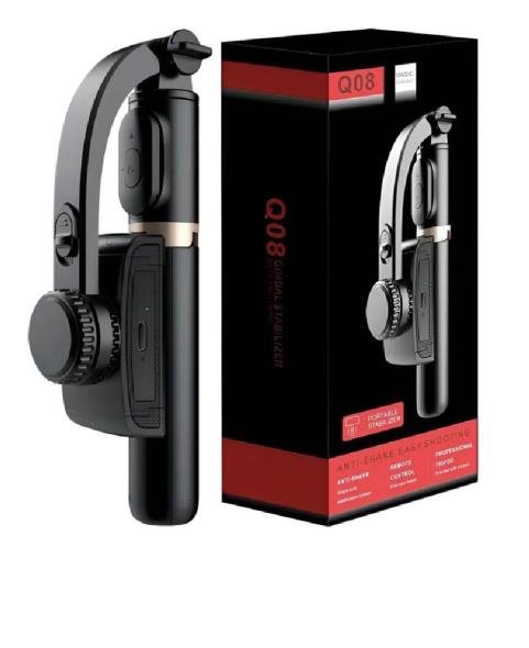 Gimbal estabilizador palo selfie trípode Bluetooth 4en1 Q08