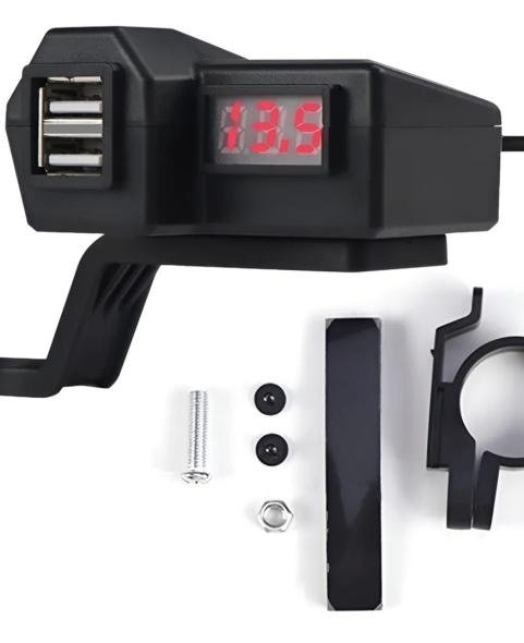 Adaptador De Corriente Para Motocicleta Puerto Usb Para Moto